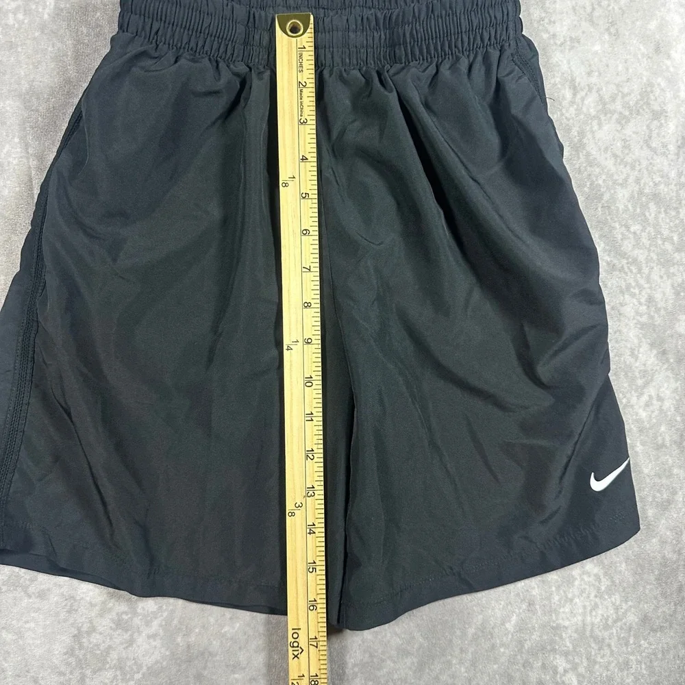 Nike Girls Dri-FIT Black Athletic Shorts Kids Large L Elastic Waist Running Gym